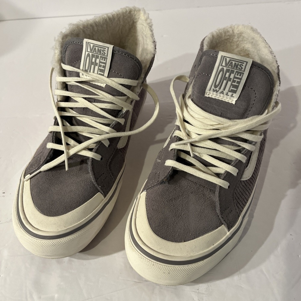 VANS Sk8-138 Decon SF High Corduroy Frost Grey Sneakers Womens 8